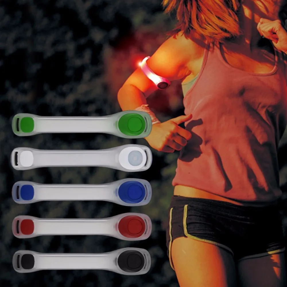 Открытый спортивный 5 цветов светоотражающий ремень безопасности нарукавник ночной Велоспорт Бег светодиодный нарукавный светильник