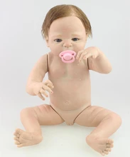 22 inch Full Vinyl Reborn Baby Girl Doll Boy Doll Naked Doll
