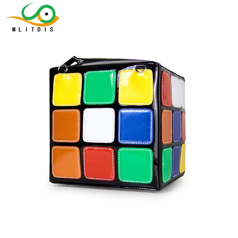 

MLITDIS 201 new chromatic cube bag women bag handbag travel bag fashion handbag Creative Bags art female