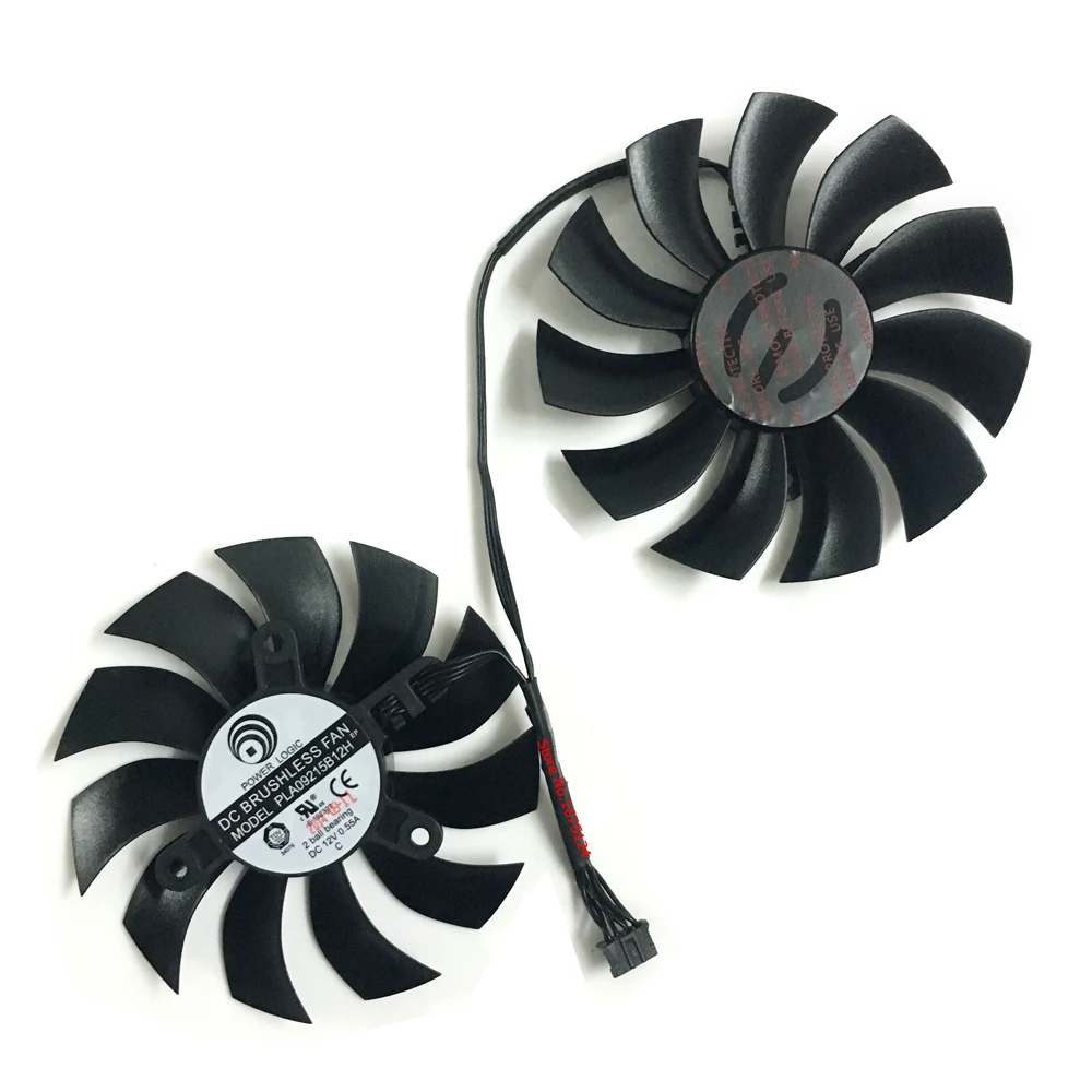 Бесплатная доставка 2 шт./лот 4Pin 85 мм VGA Вентилятор Cooler Видеокарта вентиляторы для