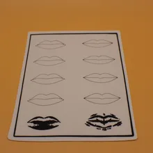 10 шт. профессиональная косметическая Перманентная татуировка губ для начинающих Перманентный макияж тату