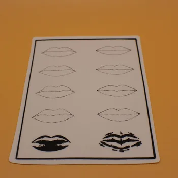 

10 PCS Professional Cosmetic Permanent Makeup Lips tattoo practice for Beginners Permanent Makeup tattoo practice