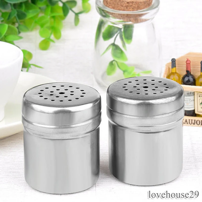 

Urijk Stainless Steel Salt Pepper Shaker Seasoning Jar Harb Spice Bottle Kitchen Storage Barbecue Cooking Accessories BBQ Tool
