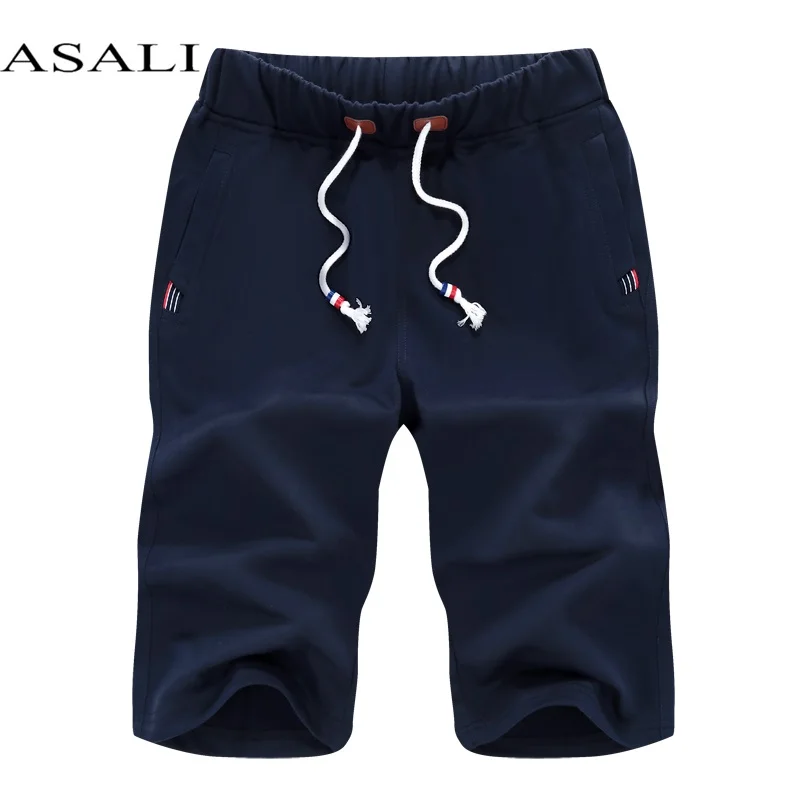 

ASALI 2018 Beach Short Men Summer Mens Drawstring Pocket NEW YORK Embroidered Shorts Casual Loose Elastic Short Pants Men K02