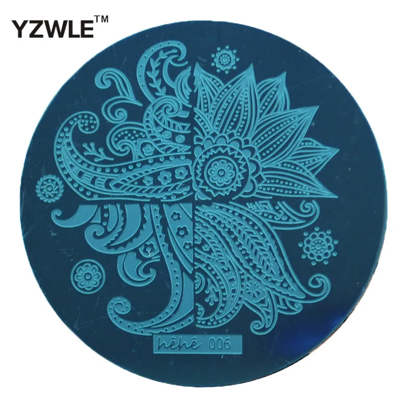 Creative Cute Template Different Petals Flower Pattern Nail Art Tool Stamping 5.5cm Diameter Manicure Template (hehe006)