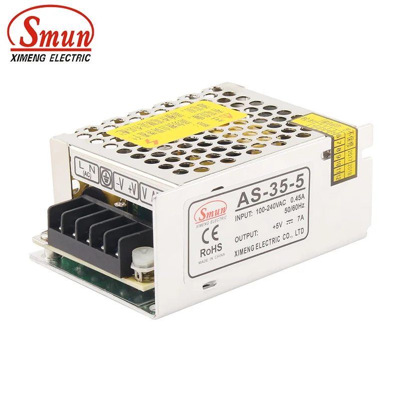 35W Single Output DC15V 2.4A Switching Power Supply S-35-15