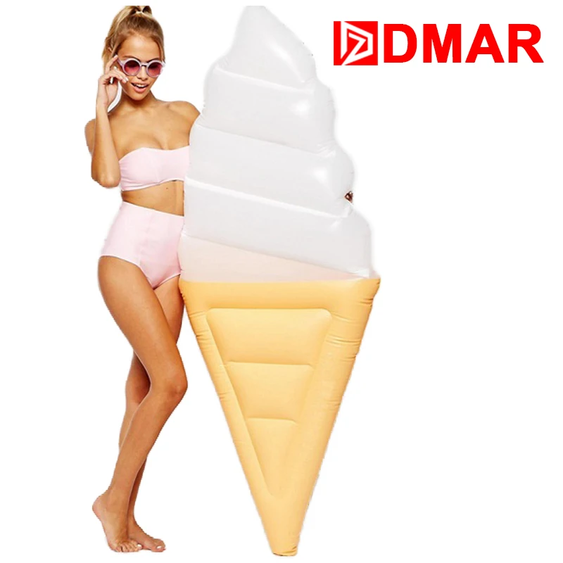 

Giant Ice Cream Pool Toy 90cm Swimming Ring Party Room Decoration Inflatable Mattress Float Mat Air Buoy Circle Beach Water Game