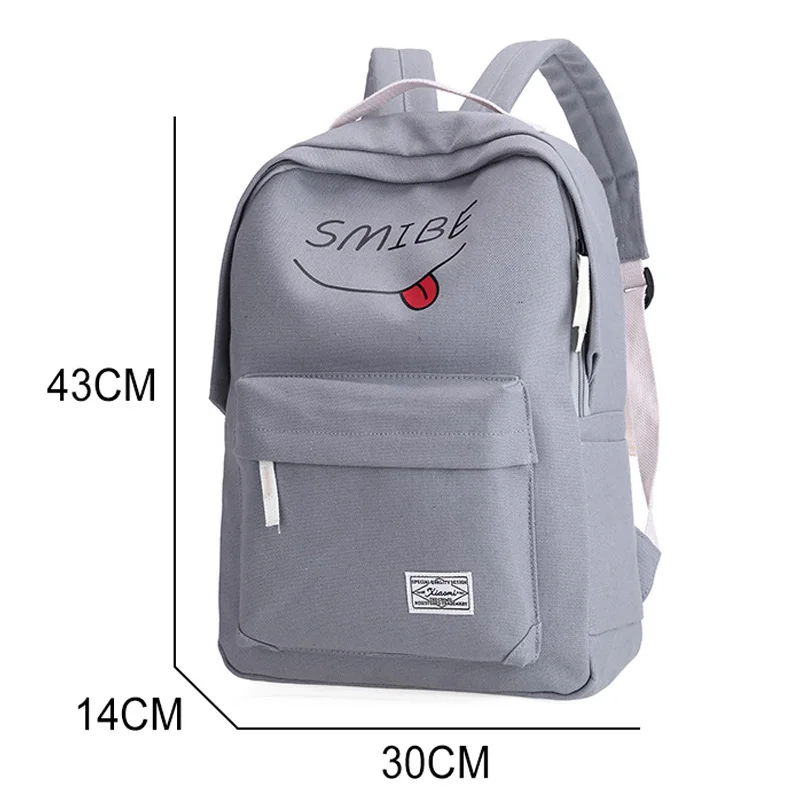 5 unids/set mochilas escolares para niñas adolescentes mochila escolar de gran capacidad mochila para niños bolso de viaje mochila