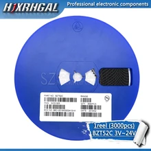 3000 шт SOD-123 стабилитрон BZT52C8V2 BZT52C7V5 BZT52C6V8 BZT52C6V2 BZT52C5V6 BZT52C5V1 BZT52C4V3 BZT52C3V9 BZT52C3V6 HJXRHGAL