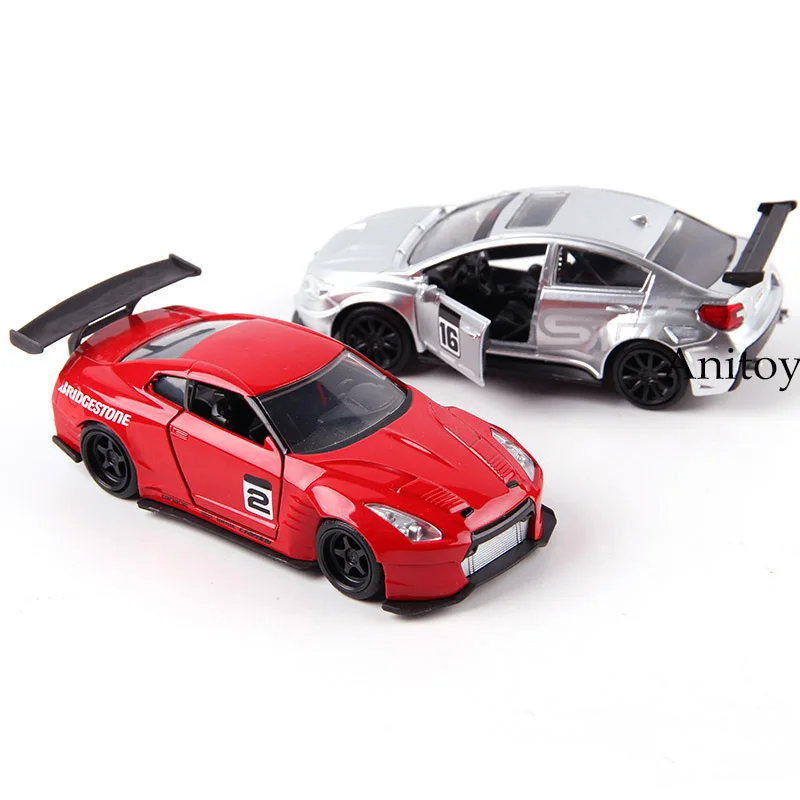 

Metal Diecast JDM Tuners JADA Toys Fast and Furious Subaru WRX STI F-150 SVT GT-R R35 Plymouth Model Car Toys for Children