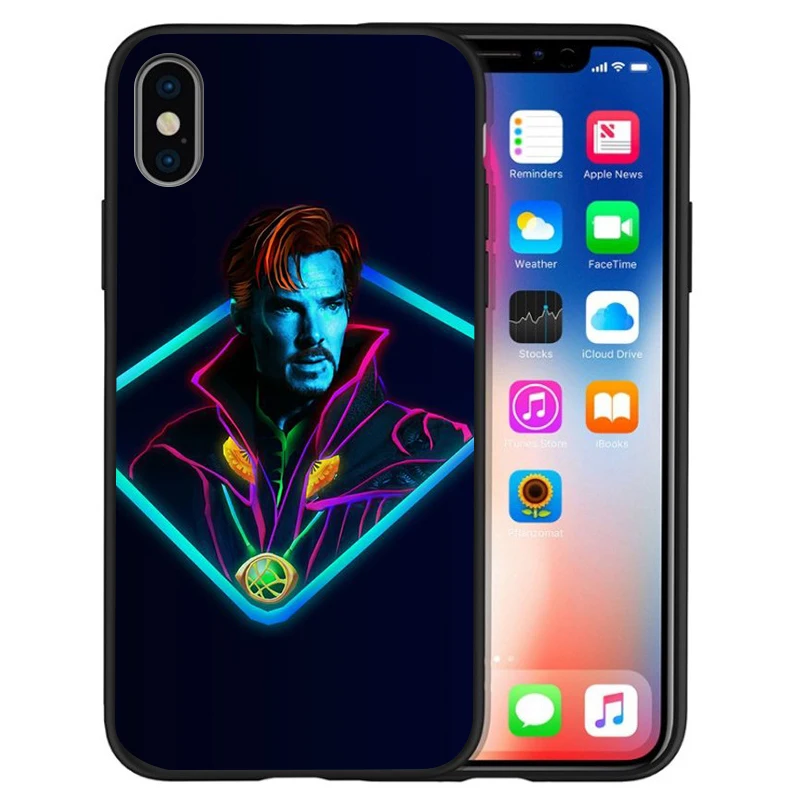 Роскошный чехол Marvel Мстители Супергерои Дэдпул Человек-паук для Apple iPhone X чехол 7 8 6 6S Plus 5 5S SE XS MAX XR Etui Coque - Цвет: 11