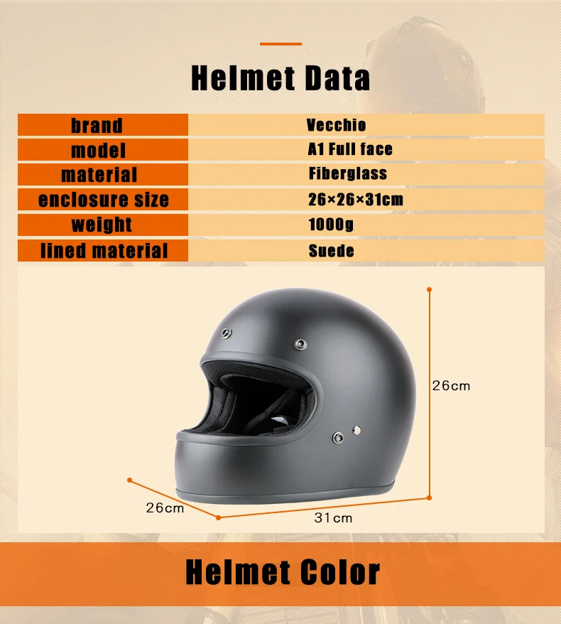 Стекловолоконный Полнолицевой шлем, винтажный мотоциклетный шлем, мотоциклетный шлем для мотокросса, мотоциклетный шлем Casco Capacete, Ретро шлем DOT ECE A1