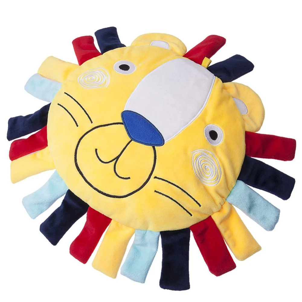 Милая Детская плюшевая игрушка подушка с кольцом бумажная этикетка колокольчик мультфильм сопровождающая Спящая Удобная подушка