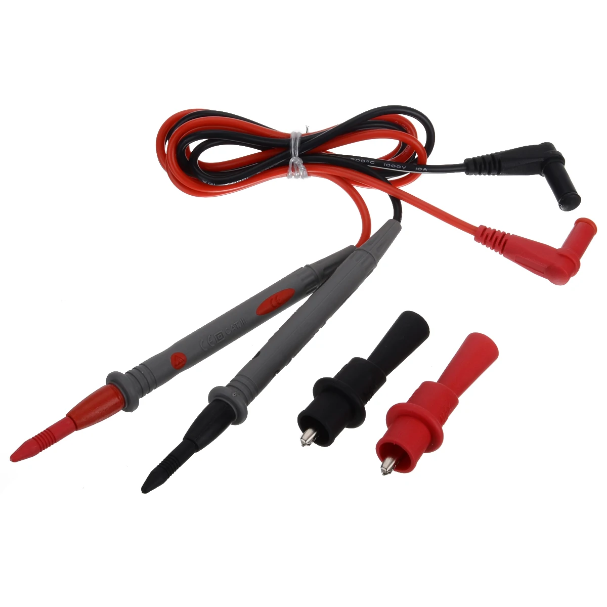 16Pcs Multimeter Test Lead Pen Voltage Meter Cable Multifunction Digital Test Probe + Crocodile Clips + Spade Connectors Kit