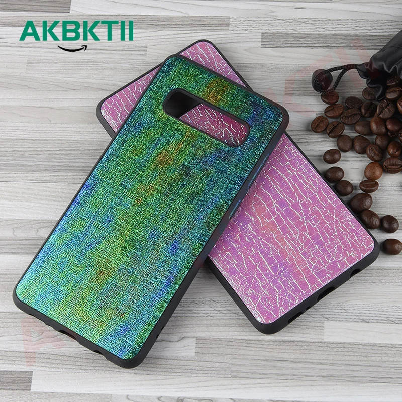 Akbktii чехол для samsung galaxy s10 + M10 20 s8 s9 из искусственной кожи телефона мягкого ТПУ с