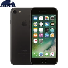 Оригинальный Разблокирована Apple, iPhone 7 4 Г LTE Мобильный телефон 2 Г RAM 256 ГБ/128 ГБ/32 ГБ ROM Quad Core 4.7 ”0 МП Камеры Отпечатков Пальцев Телефон