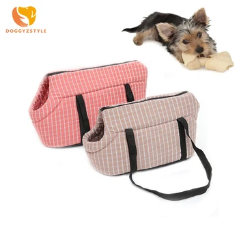 

Pet Carrier Dog Backpack Soft Puppy Cat Dog Plaid Bags Outdoor Hiking Travel Puppy Bag Shoulder Carrier Pet Products DOGGYZSTYLE