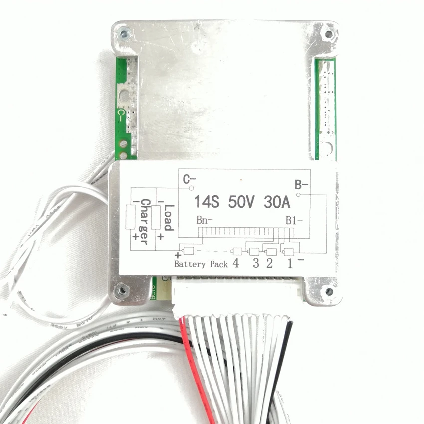 14 S 48 В 30A BMS Li-Ion pcm pcb с выключателем e-switch общий порт с балансом
