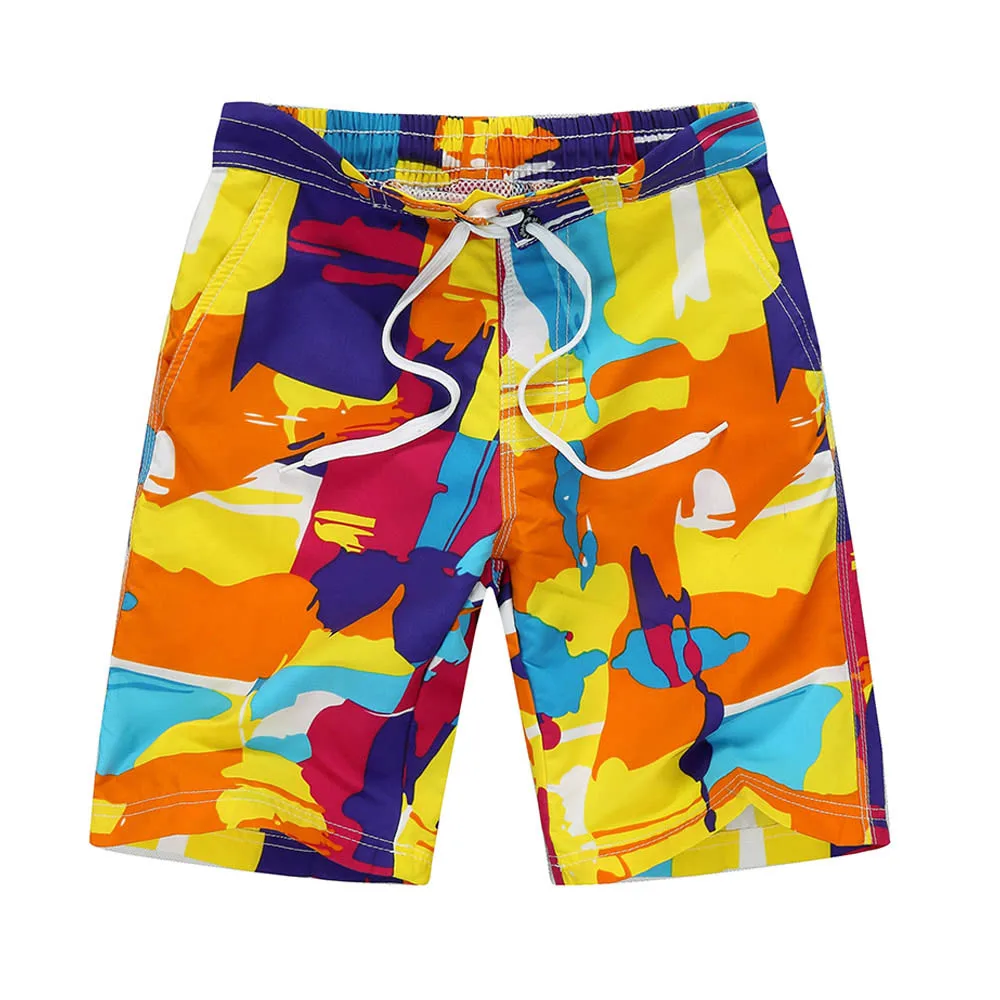 Новые быстросохнущие шорты для мальчиков, брендовые Детские пляжные шорты для серфинга, Тренч для мальчиков, Регулируемые дышащие шорты для больших мальчиков 8, 9, 10, 11, 12 лет - Цвет: orange