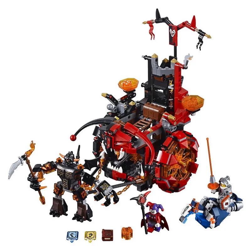 

LEPIN 14005 Nexo Knights Axl Jestro's Evil Mobile Figure Blocks Construction Building Bricks Toys For Children Compatible Legoe