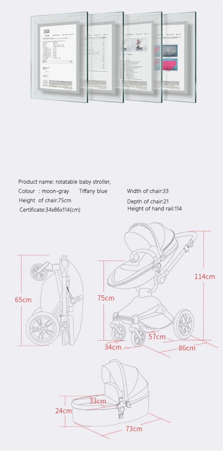 Hotmom детская коляска, Роскошная детская коляска 3 в 1, коляска с автокреслом, 2 в 1, светильник для ребенка, тележка, Отправка подарков