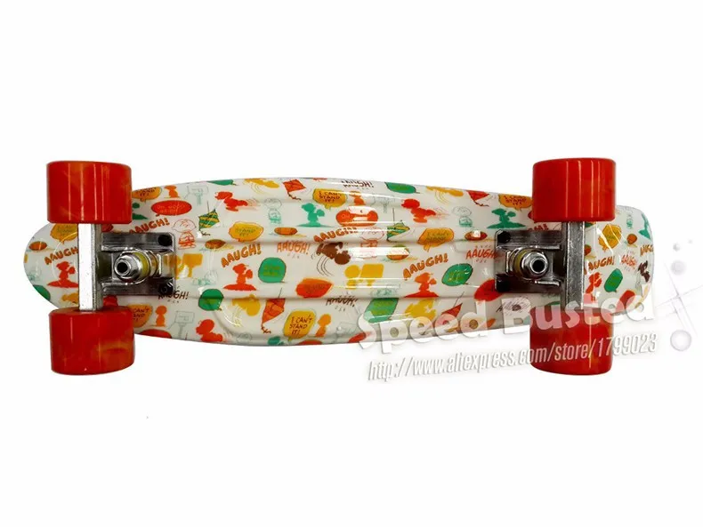 Galaxy mini cruiser 22 peny для скейтборда, для Лонгборда Pnny полный прозрачный скейтборд Рыбная доска розовый и синий patines дети