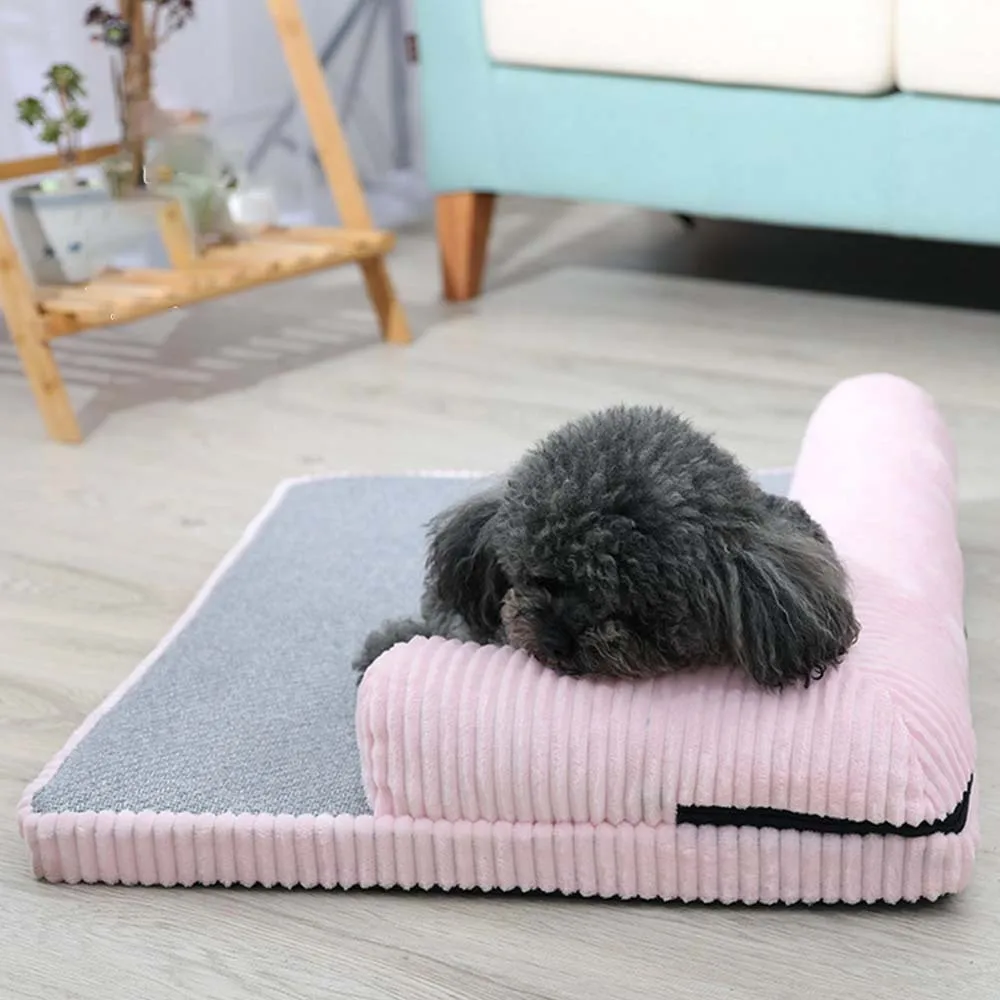 Best Large Dog Bed Pet Sofa Dog Cat Pet Cushion For Big Dogs Washable Nest Cat Teddy Puppy Mat Kennel Square Pillow Pet House