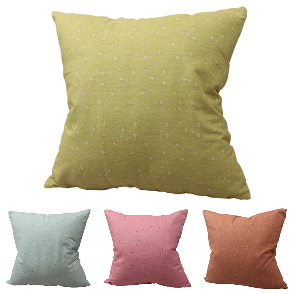 

CURCYA Florets Like Linen Cushion Covers Simple Plain Japanese Style Throw Pillow Covers Linenette Decorative Pillowcase