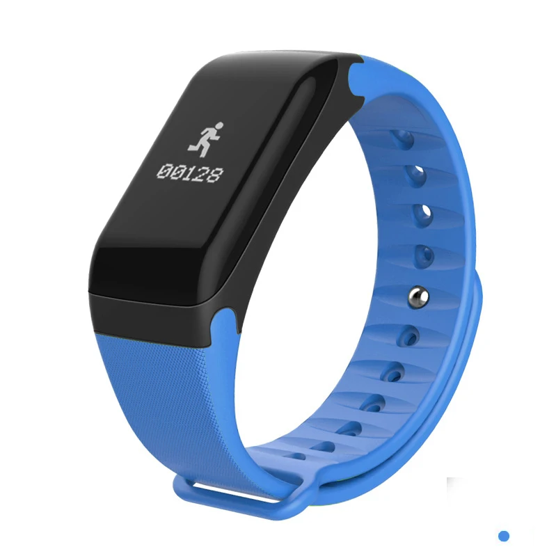 F1 смарт-браслет, часы для измерения артериального давления, фитнес-браслет, сердечный ритм, смарт-браслет, умный Браслет, трекер активности, браслет - Цвет: Blue
