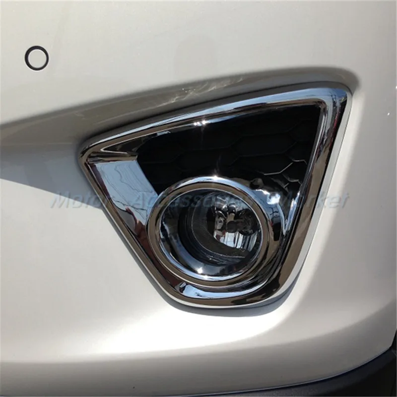 New Chrome front Fog Light Lamp Cover Trim For Mazda CX 5 CX5 2013 2014