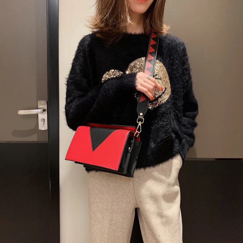 أنماط هندسية صغيرة Crossbody حقائب للنساء 2019 مع شخصية حزام الكتف السيدات Crossbody حقيبة الإناث حقائب