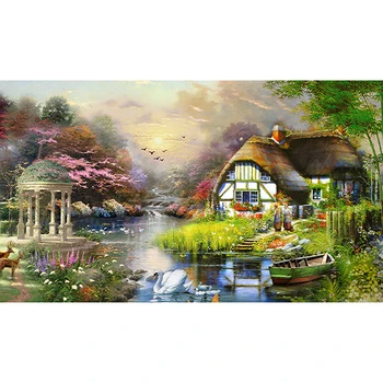 

5D DIY Diamond Embroidery Painting Cross Stitch Landscape Trees Home Decoration Full Mosaic Crafts 3d Kit For Needlework