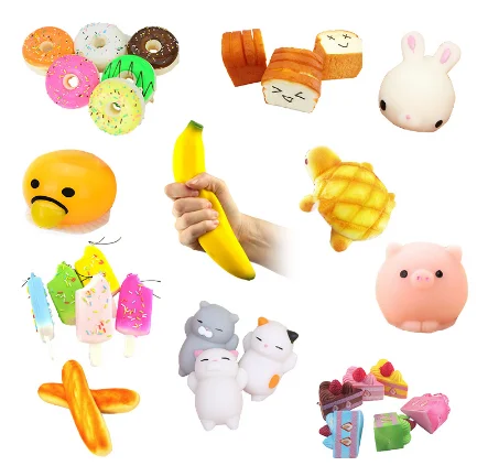 

Cute Doughnut/rabbit/banana Squishy Slow Rising Scented Sweet Cream Charms Bread Kids Toy Gift wholesale Kawaii funny