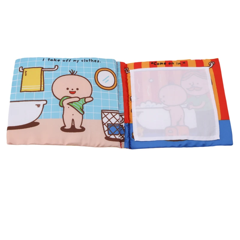 Новый 3D Детские Книги Ткань ванны Детский горшок образования разворачивание деятельности книга рано утром познавательное развитие тихие