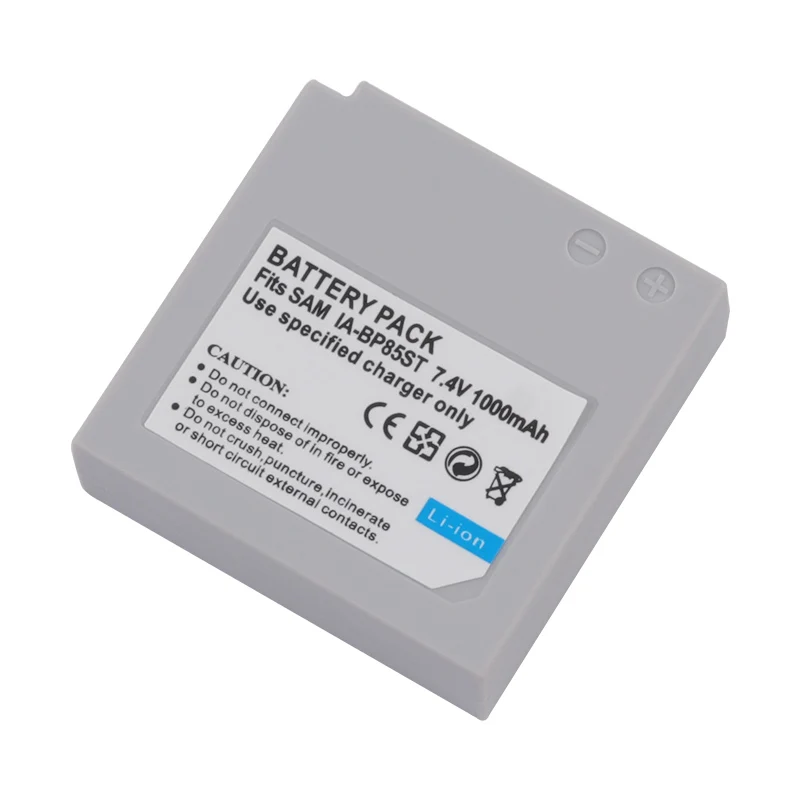 2 упаковки IA-BP85ST Li-Ion Батарея 7,4 V Батарея Зарядное устройство с светодиодный для samsung VP-MX10 SMX-F30 SMX-F33 L20 - Цвет: A BATTERY