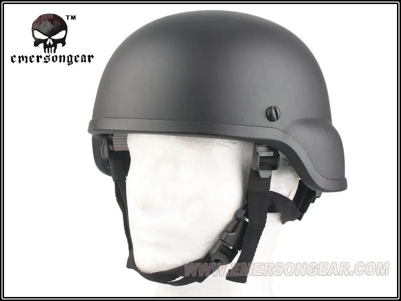 

EMERSON ACH MICH 2000 Helmet Tactical Military Airsoft Helmet Black EM8975BK