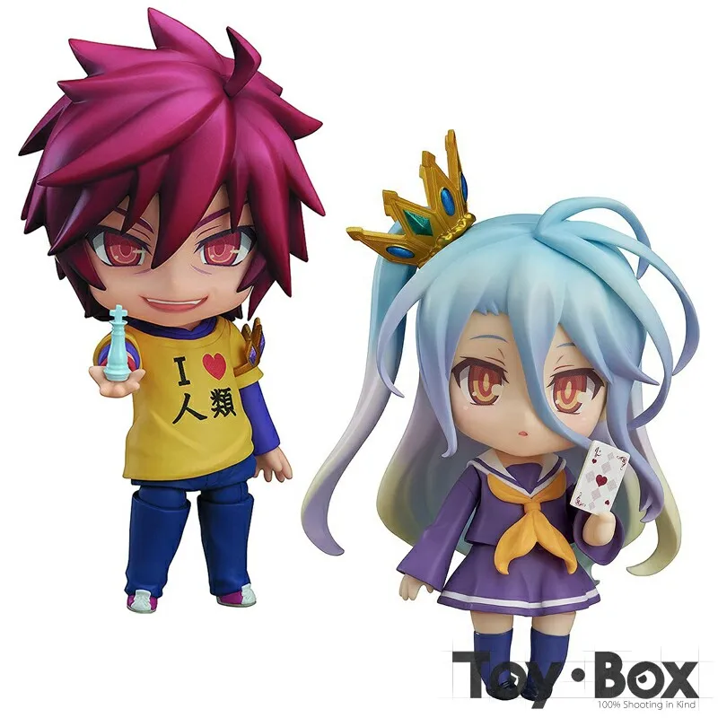 Nendoroid No Game Life Sora 652 Shiro 653 мультяшная игрушка ПВХ фигурка Модель Кукла подарок|action
