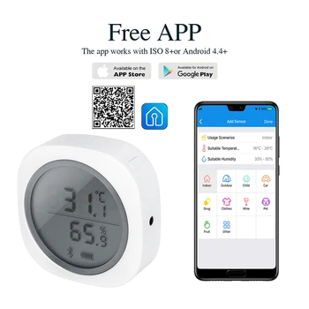 

INKBIRD IBS-TH1 Plus Indoor Outdoor Thermometer Hygrometer Sensor Data Logger thermometer humidity meter For Brewing Pets Sauna