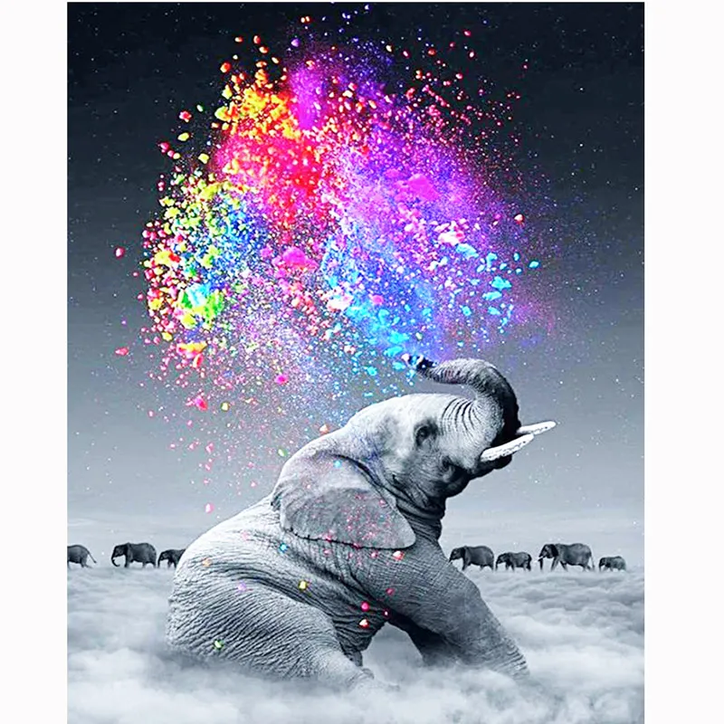 Buy D SH New 5D DIY Diamond Painting Elephant