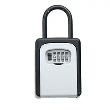 Safty Key Lock Box набор-свой собственный комбинированный портативный алюминиевый сплав ключ Сейф Безопасный ящик безопасности держатель ключа(белый