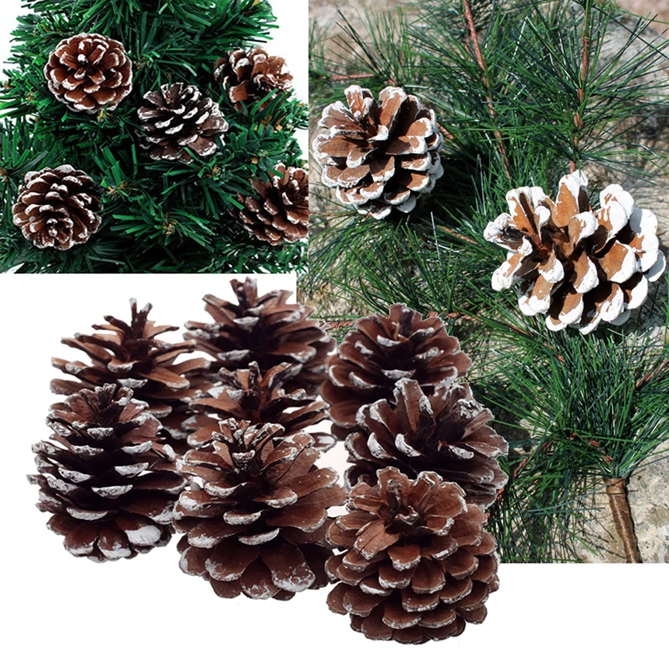 

9pcs/lot 3cm Little Pine Cones Christmas Xmas Tree Pendant Home Decor Ornaments Christmas Party New Year Decorations