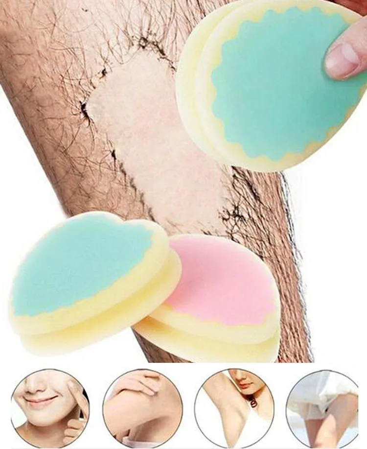 Magic Painless Sponge Hair Removal Depilation Sponge Pad Remove Hair Remover Effective Epilator Facial Body Hair Remover Tool