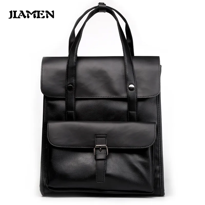 JIAMEN Japón nuevo Vintage de los hombres de la moda Mochila alta calidad piel de oveja adolescente la escuela bolso de hombro Mochila bolsas JIAMEN Japón nuevo Vintage de los hombres de la moda Mochila alta calidad piel de oveja adolescente la escuela bolso de hombro Mochila bolsas