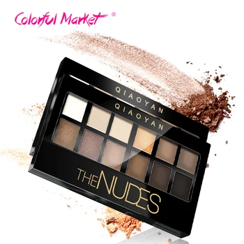 

12 Colors Makeup Earth Color Matte EyeShadow Palette Make Up Eye shadow Palette Nude Matte With Brush Waterproof Long Lasting