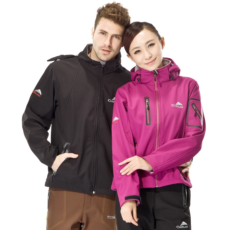 الإناث و الذكور سترة واقية Softshell معطف للأماكن الخارجية النساء الرجال مقاومة للماء تسلق التخييم معطف التنزه الإرتحال الصيد سترات