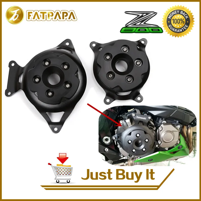 

CNC Aluminium Motorcycle Engine Stator Cover Left & Right Side Engine Protective Cover For kawasaki Z800 Z750 2013-2017