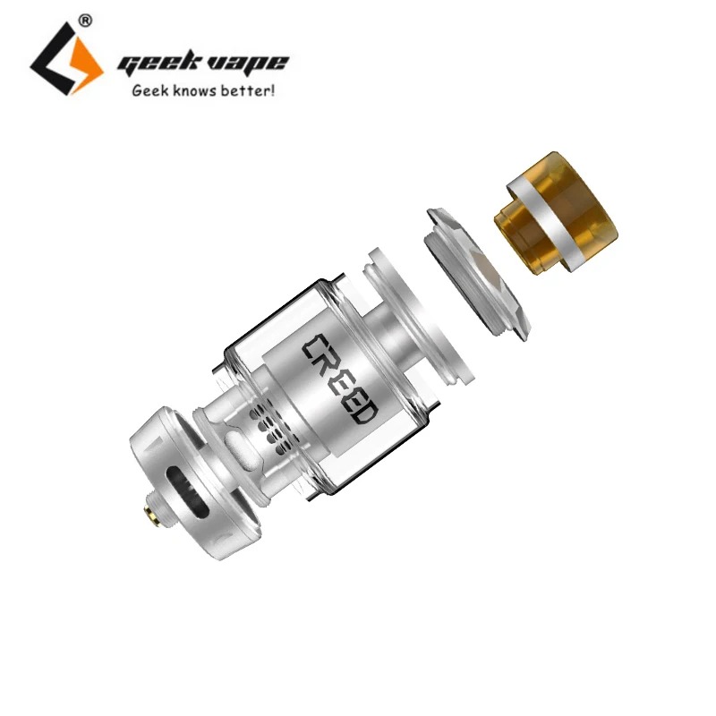 2 шт./лот бак Geekvape Creed 6 5 мл RTA одна/двойная катушка пузырьковое стекло трубка