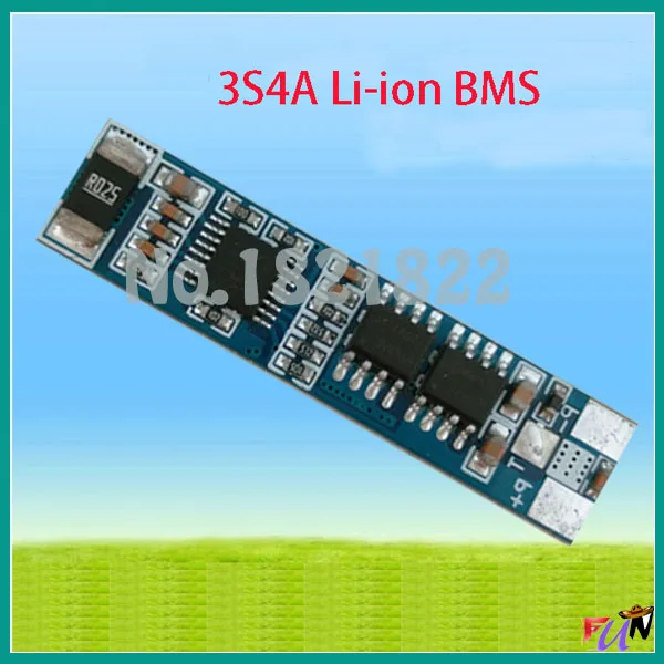 3S 4A 11.1V lipo lithium Polymer BMS/PCM/PCB battery protection circuit