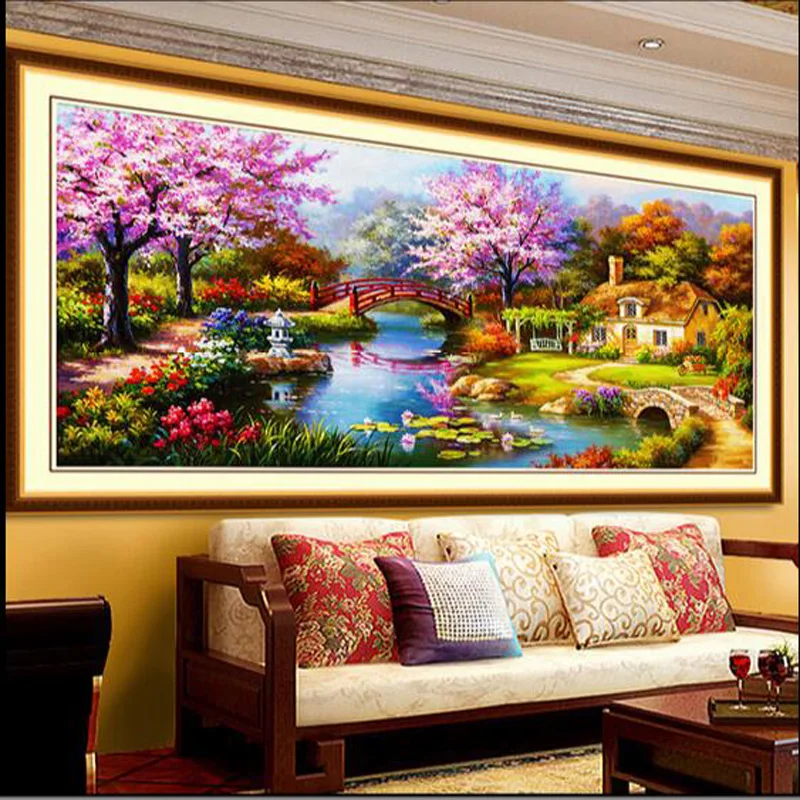 

100% Full Resin Craft, Diamond Painting, 5D, DIY, Landscape, Mosaic Kit,Diamond Embroidery, Cross Stitch, Needlework, Home Decor