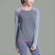 WST07 Fitness Gym Body Shirt Compression Tights women s Sport Long Sleeve T Shirts Women Running